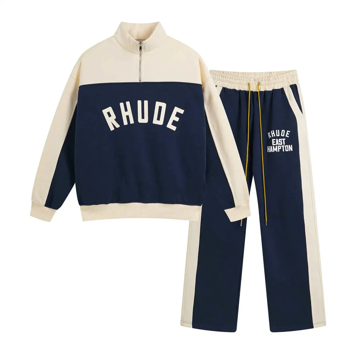 Rhude Rhude Blue Color Block Tracksuit Set Blue - 1