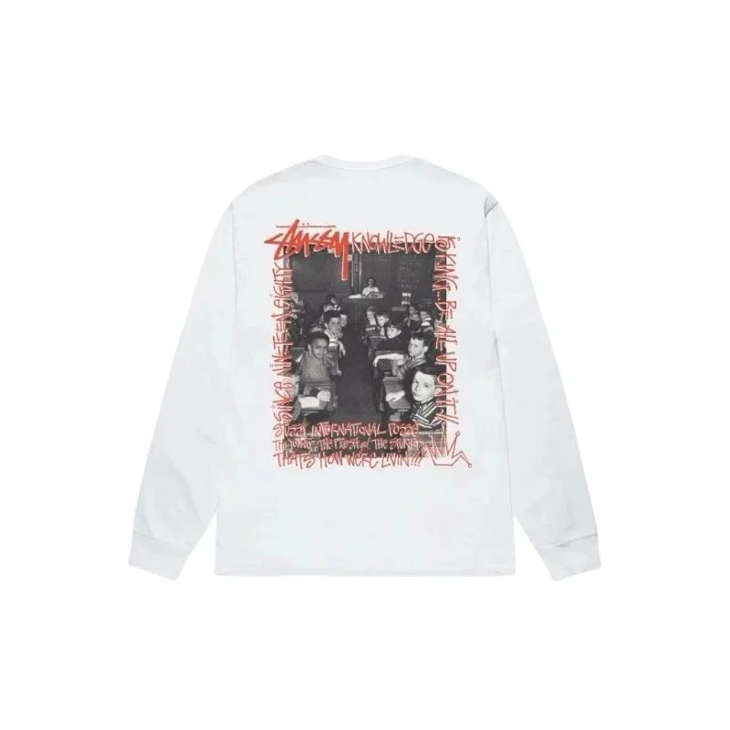 Stussy Stussy Stüssy Long Sleeve T-Shirt White White - 1