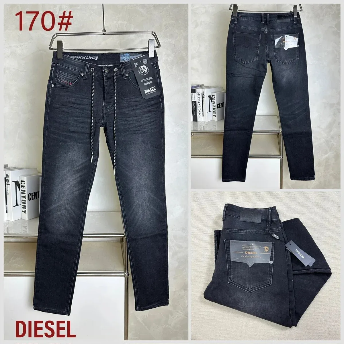Diesel Diesel Black Jeans Slim Fit Black - 1