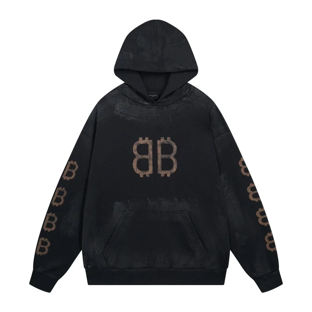 Balenciaga Balenciaga BB Monogram Oversized Hoodie Black Black