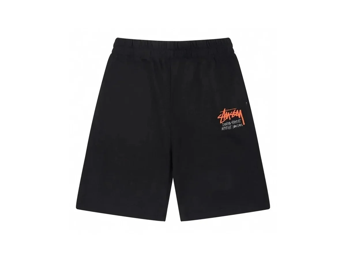Stussy Stussy Stüssy Black Logo Shorts Black - 1