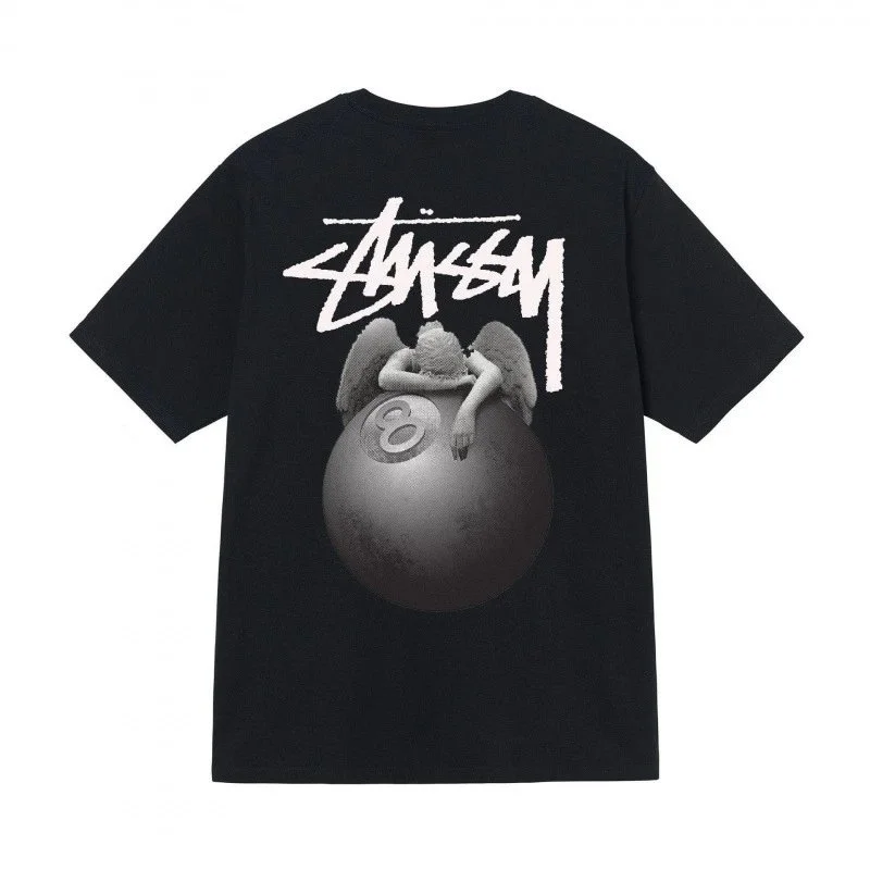 Stussy Stussy Stüssy Basic Logo Black 'Angel' T-Shirt Black - 1
