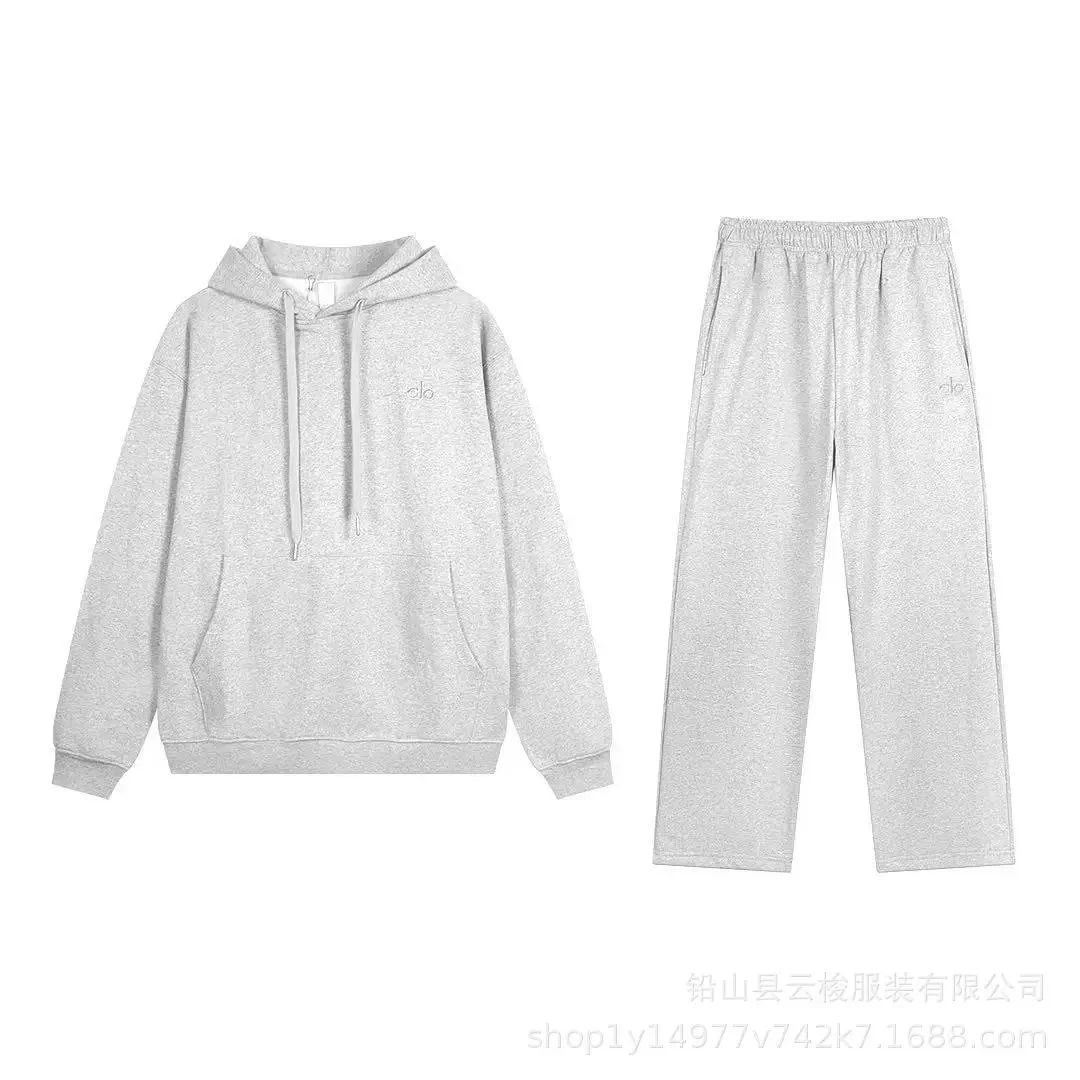 Other Heather Grey Hooded Tracksuit Set Grey - 1