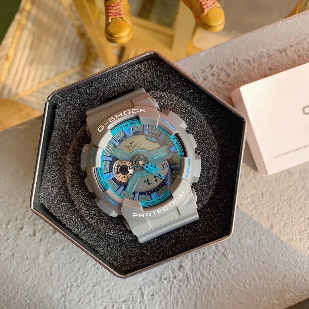 Casio Casio G-Shock GA-100 Grey Blue Watch Grey - 1