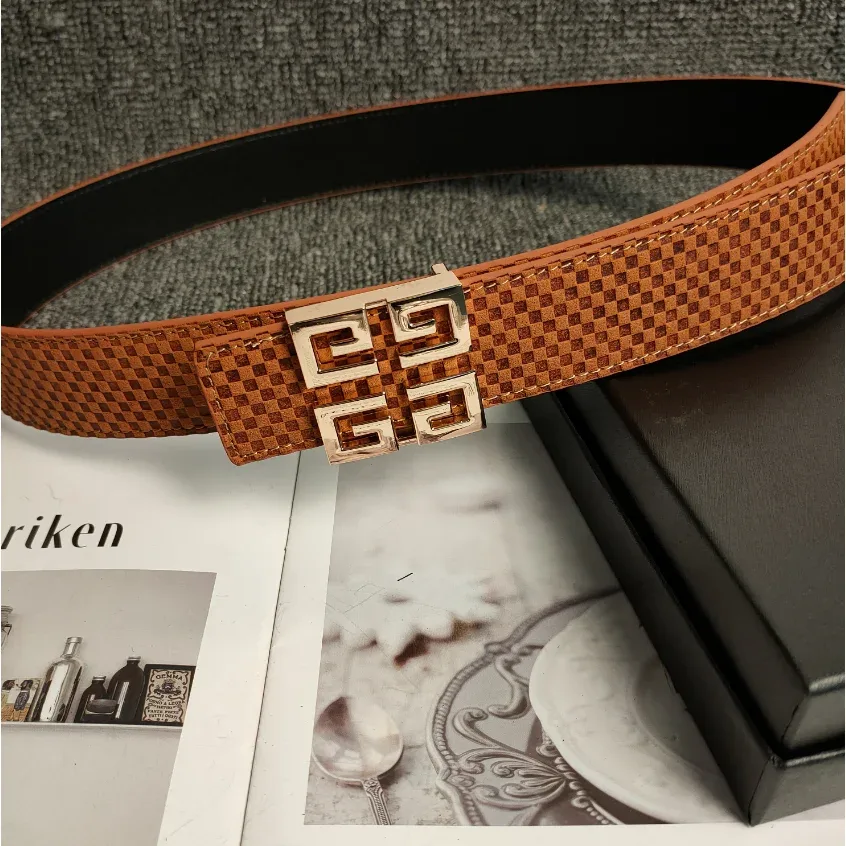 Givenchy Givenchy 4G Monogram Belt Gold-Tone Brown - 1