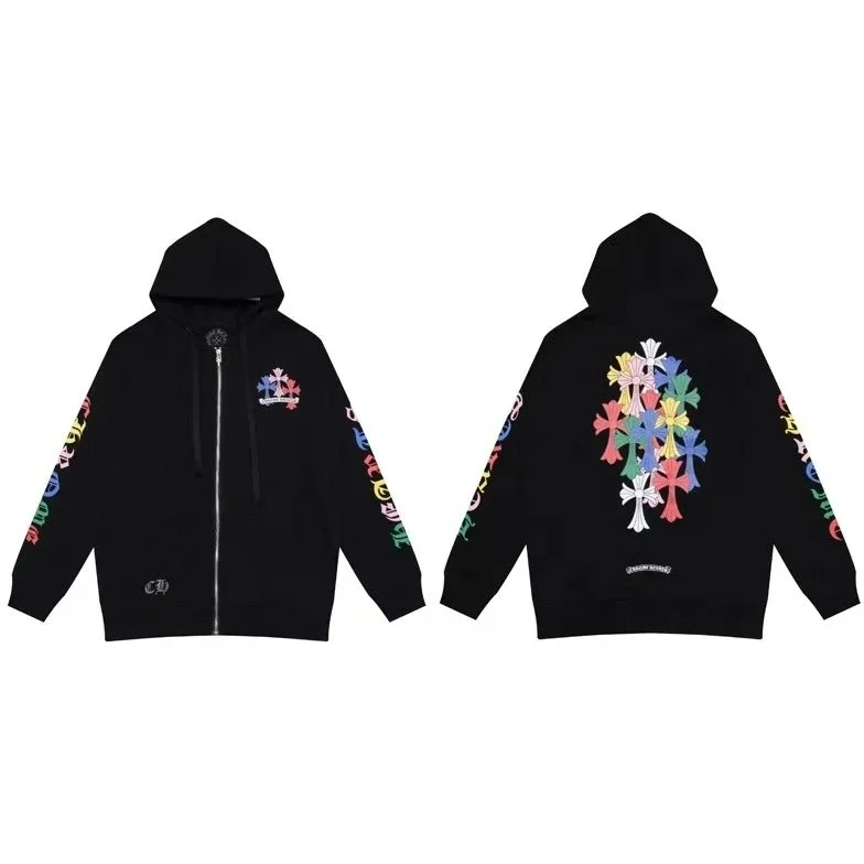 Chrome Hearts Chrome Hearts CH Cross Zip-Up Hoodie Black Black - 1