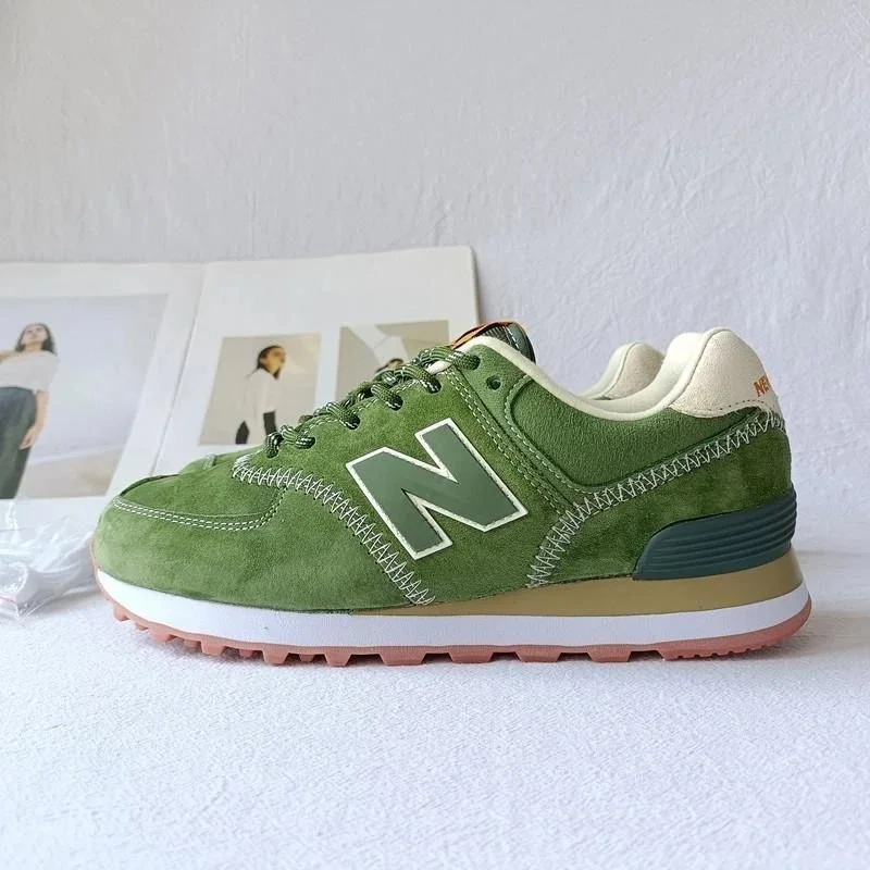New Balance New Balance 574 Olive Green Sneakers Green - 1