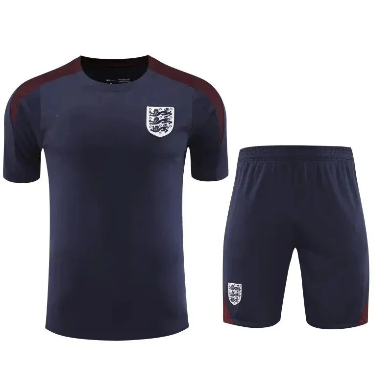 Other England Football Kit Navy & Burgundy Jersey & Shorts Set Navy - 1