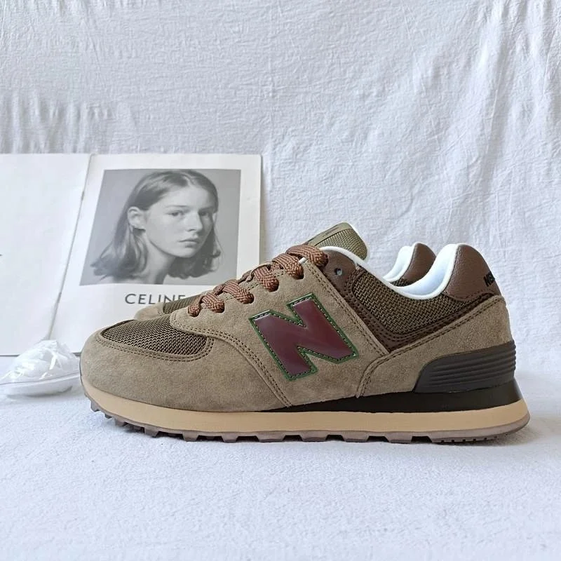 New Balance New Balance 574 '20 Olive Brown Sneakers Brown - 1