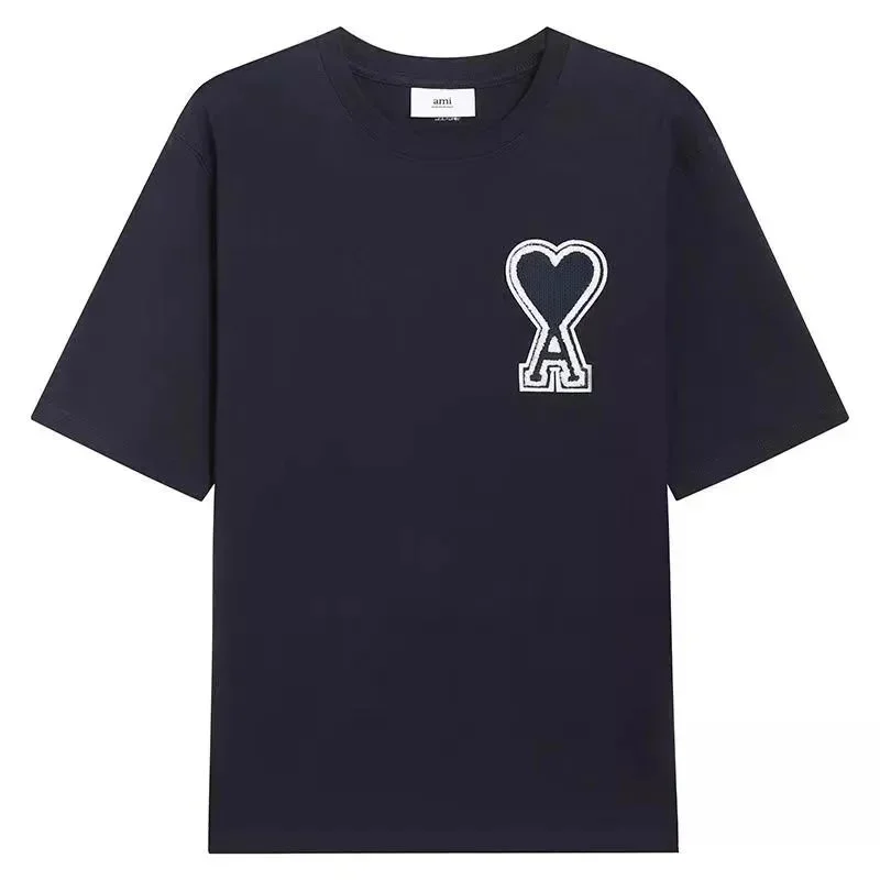 Ami Paris AMI Ami de Coeur Navy Heart T-Shirt Navy - 1