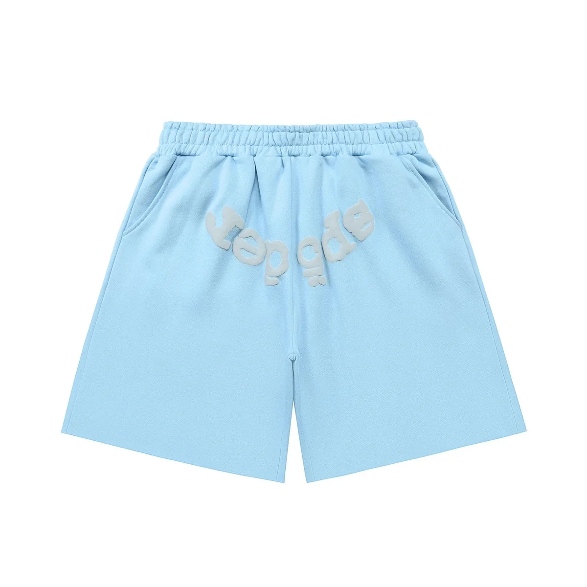 Light Blue 'Yepode' Embroidered Shorts Casual