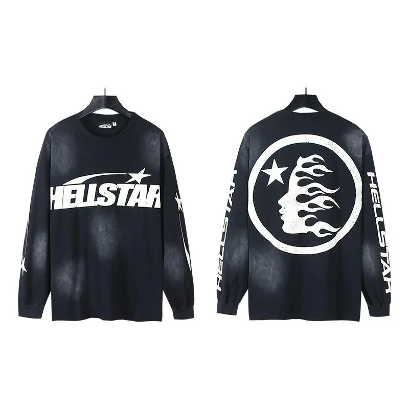 Hellstar Hellstar Studios Black/White Long-Sleeve T-Shirt Black - 1