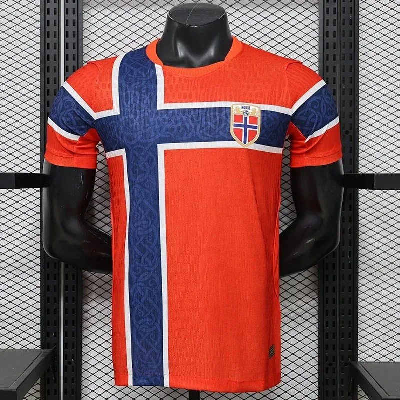Other Norway Home Jersey 2627 Norwegian Orange Football Shirt Orange - 1