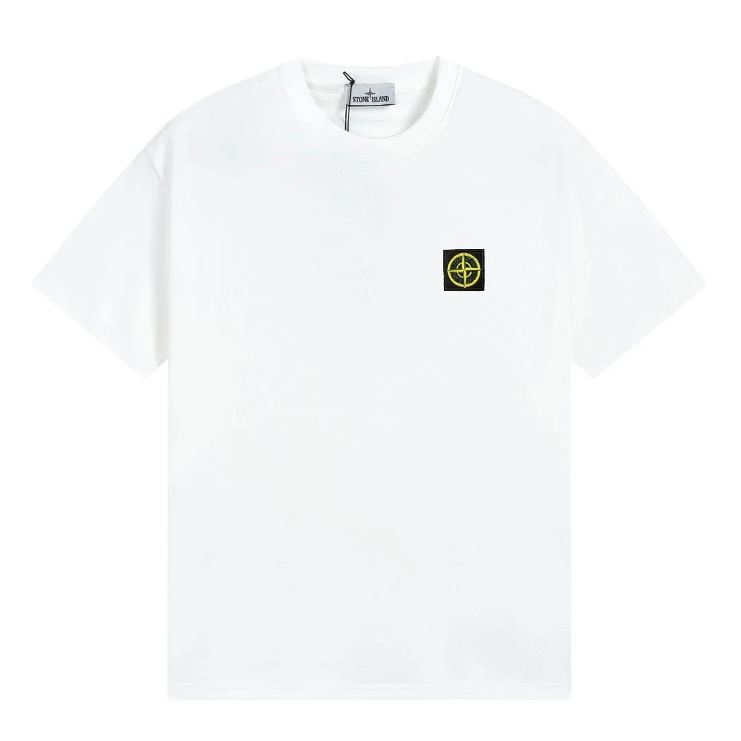 Stone Island Stone Island White Compass Logo T-Shirt White