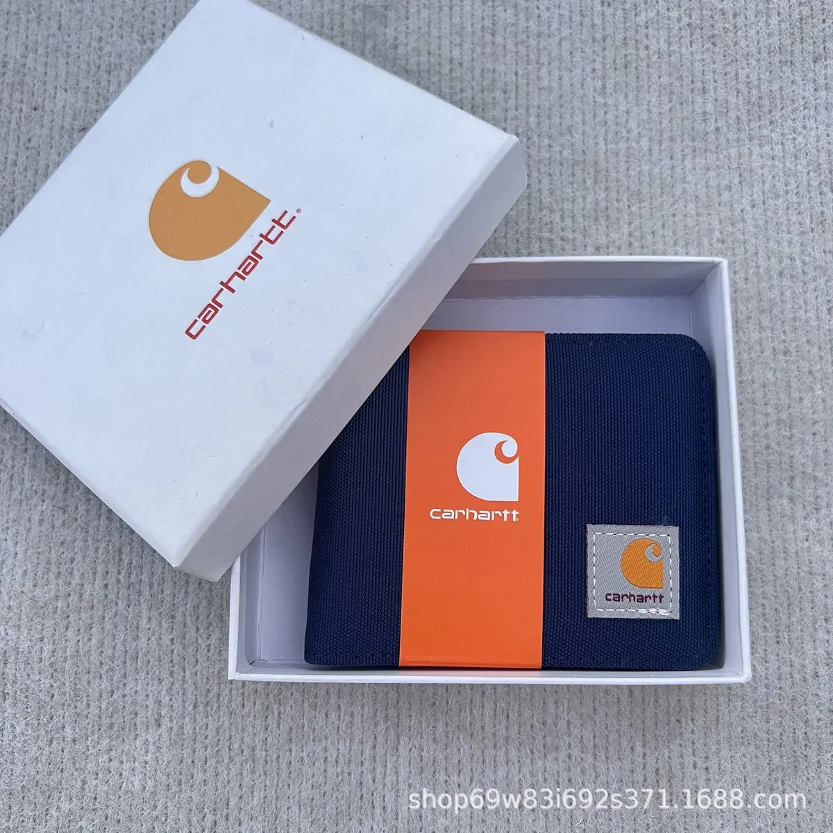 Carhartt Carhartt Kickback Navy Blue Short Wallet Navy