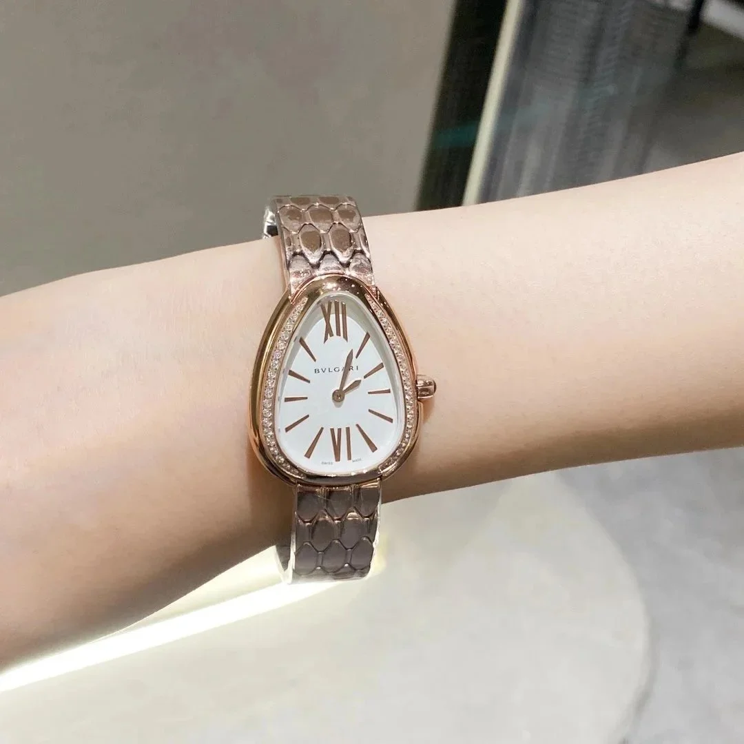 Bvlgari Bulgari Serpenti Rose Gold/White Watch Gold