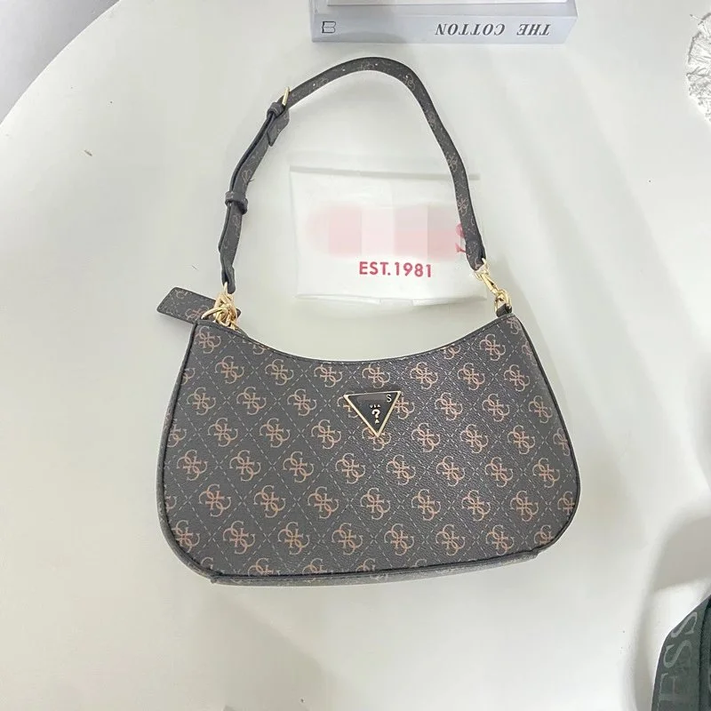 Guess Guess 10 Grey/Beige Monogram Shoulder Bag Grey