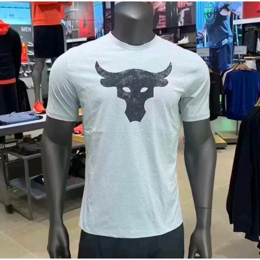 Under Armour Under Armour Bull Logo T-Shirt Grey Grey - 1