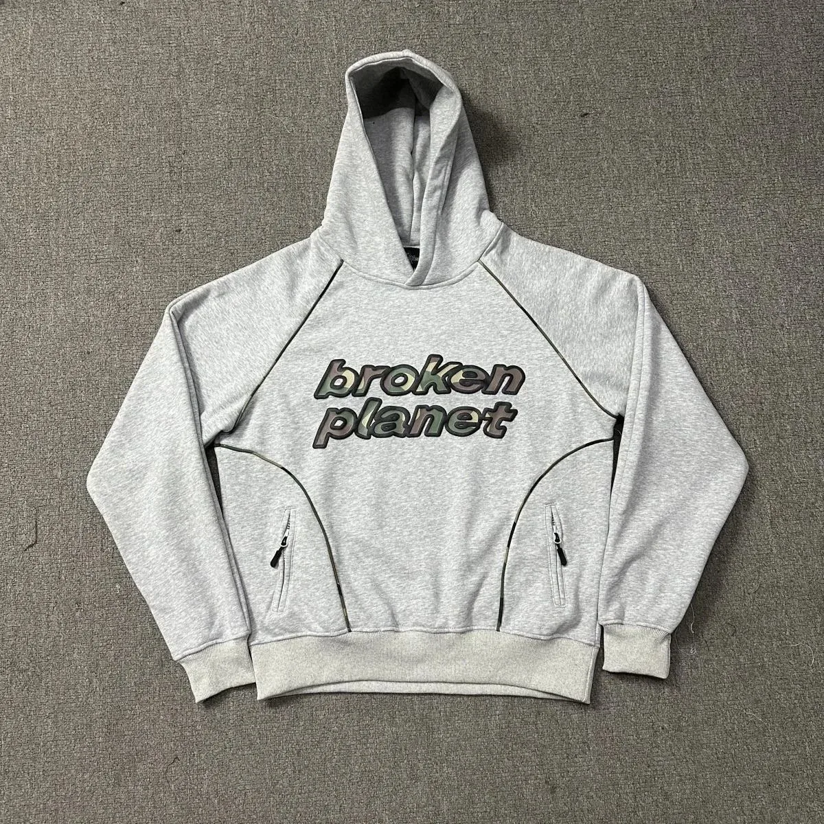 Broken Planet Broken Planet Broken Planet Market Heather Grey Hoodie Grey - 1