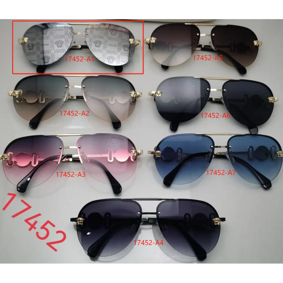 Versace Versace Iconic 17452-A1 Aviator Sunglasses Gold - 1