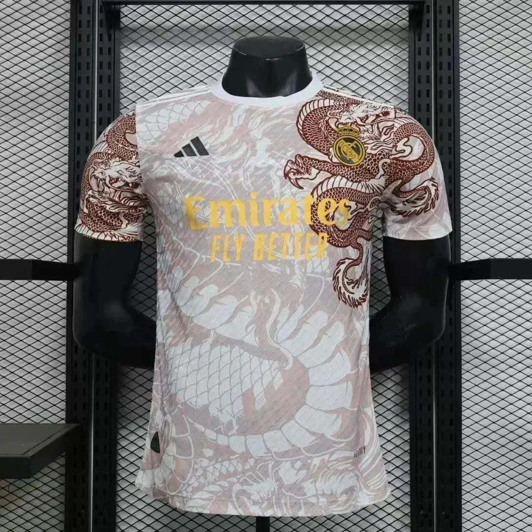 Adidas Adidas Real Madrid Dragon Jersey White/Gold T-Shirt White - 1