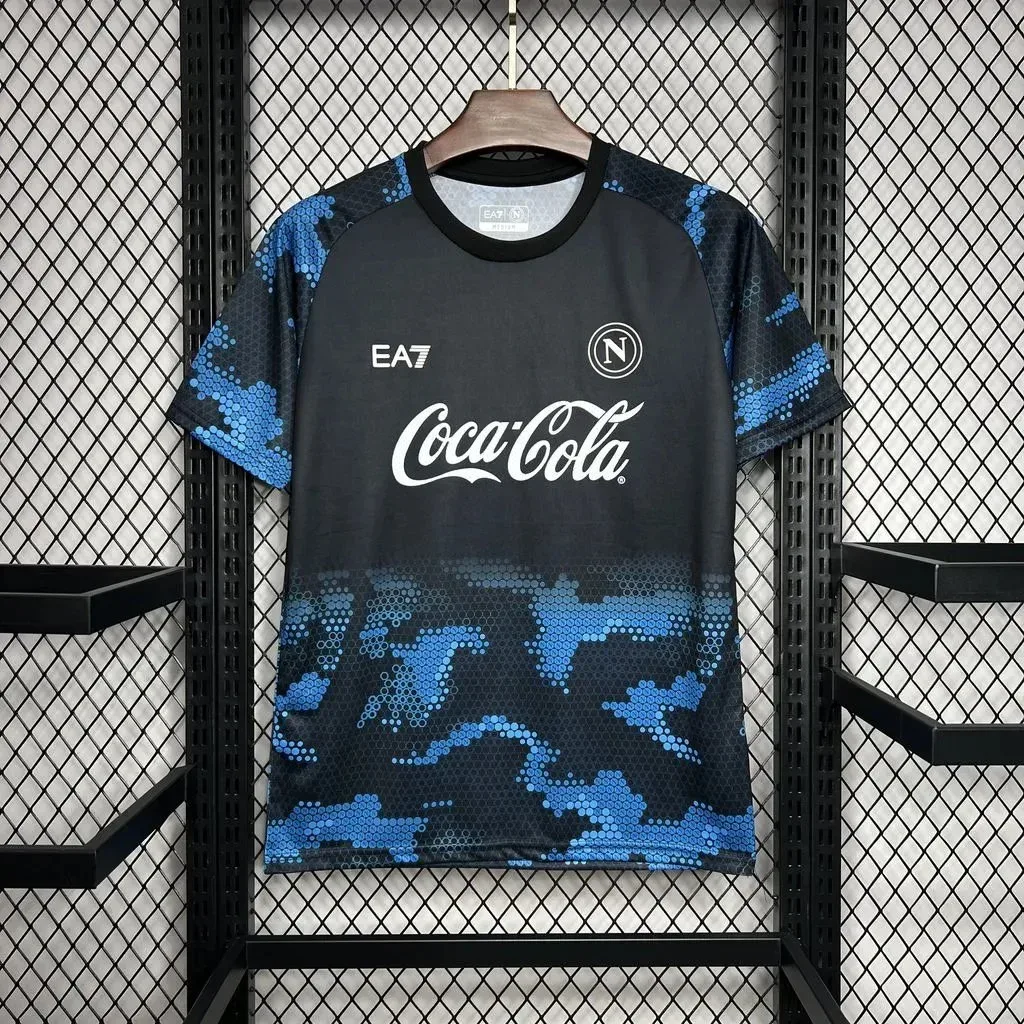 Armani EA7 Digital Camo Blue/Black T-Shirt Black