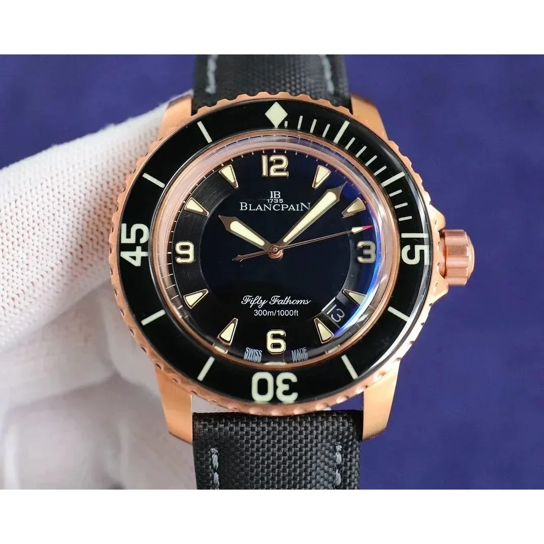 Blancpain Blancpain Fifty Fathoms Black Copper Watch Black - 1