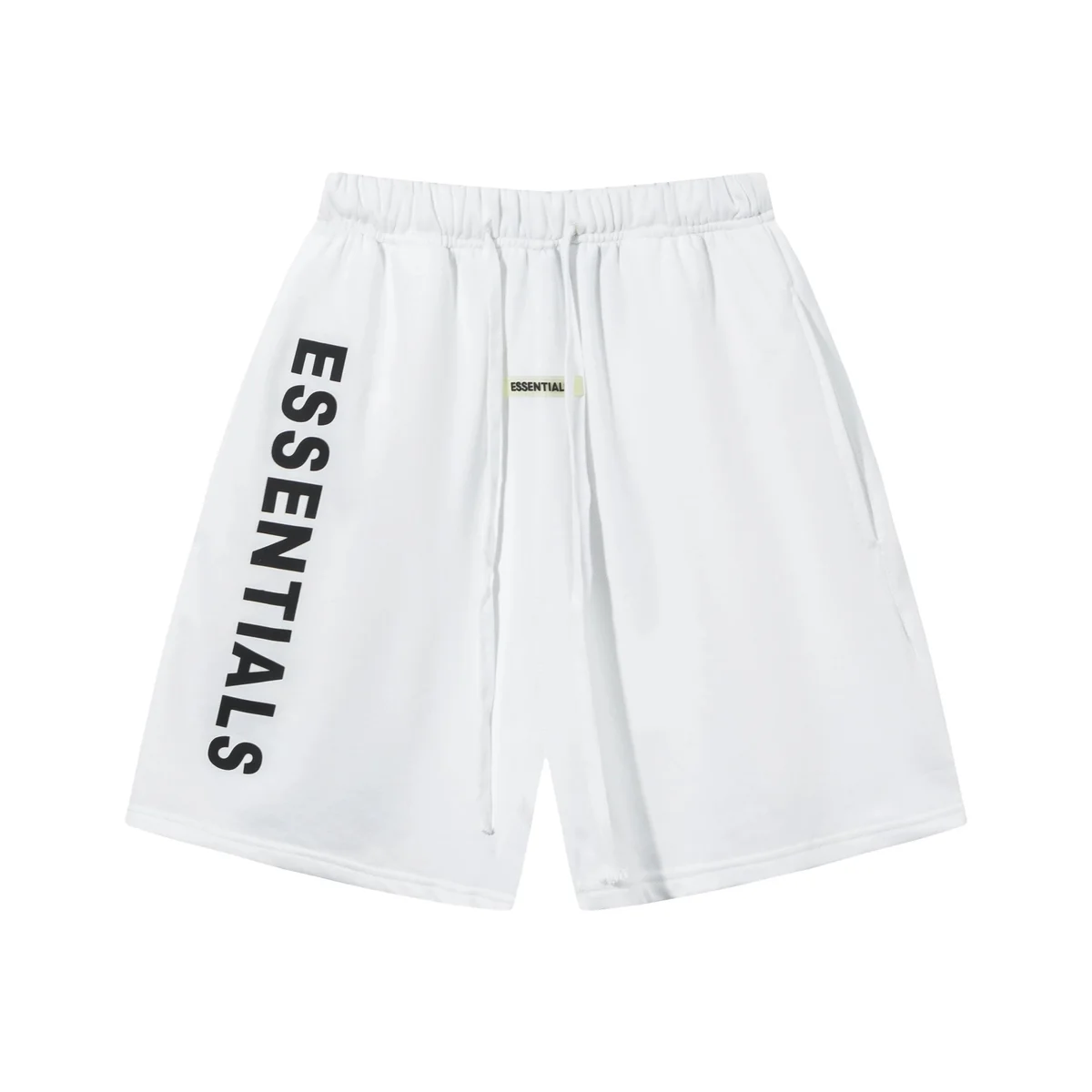 Fear of God Fear of God Essentials White Solid Shorts White - 1