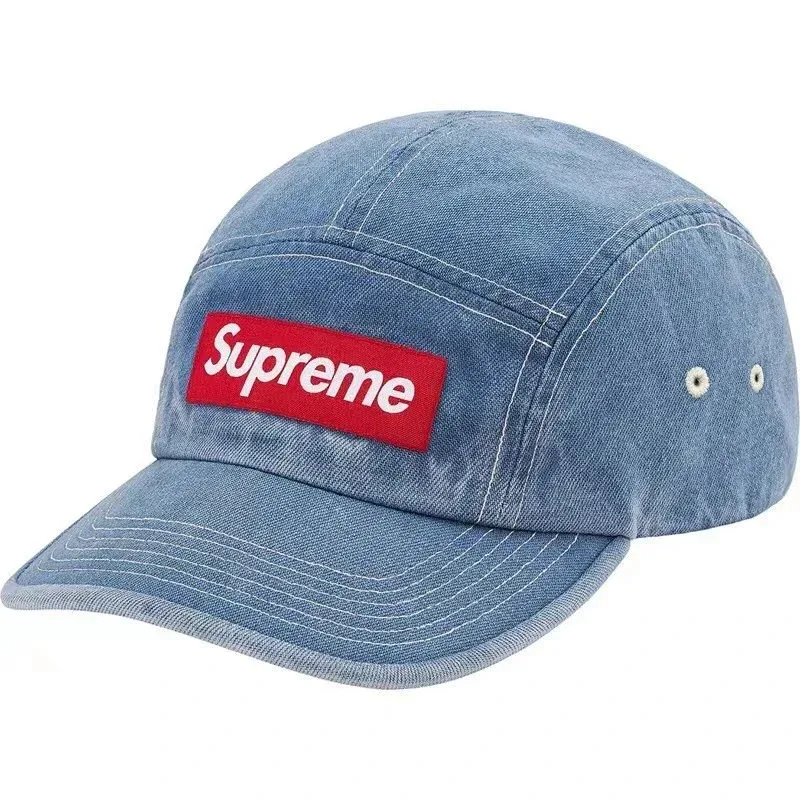 Supreme Supreme Box Logo Denim Blue Cap Blue