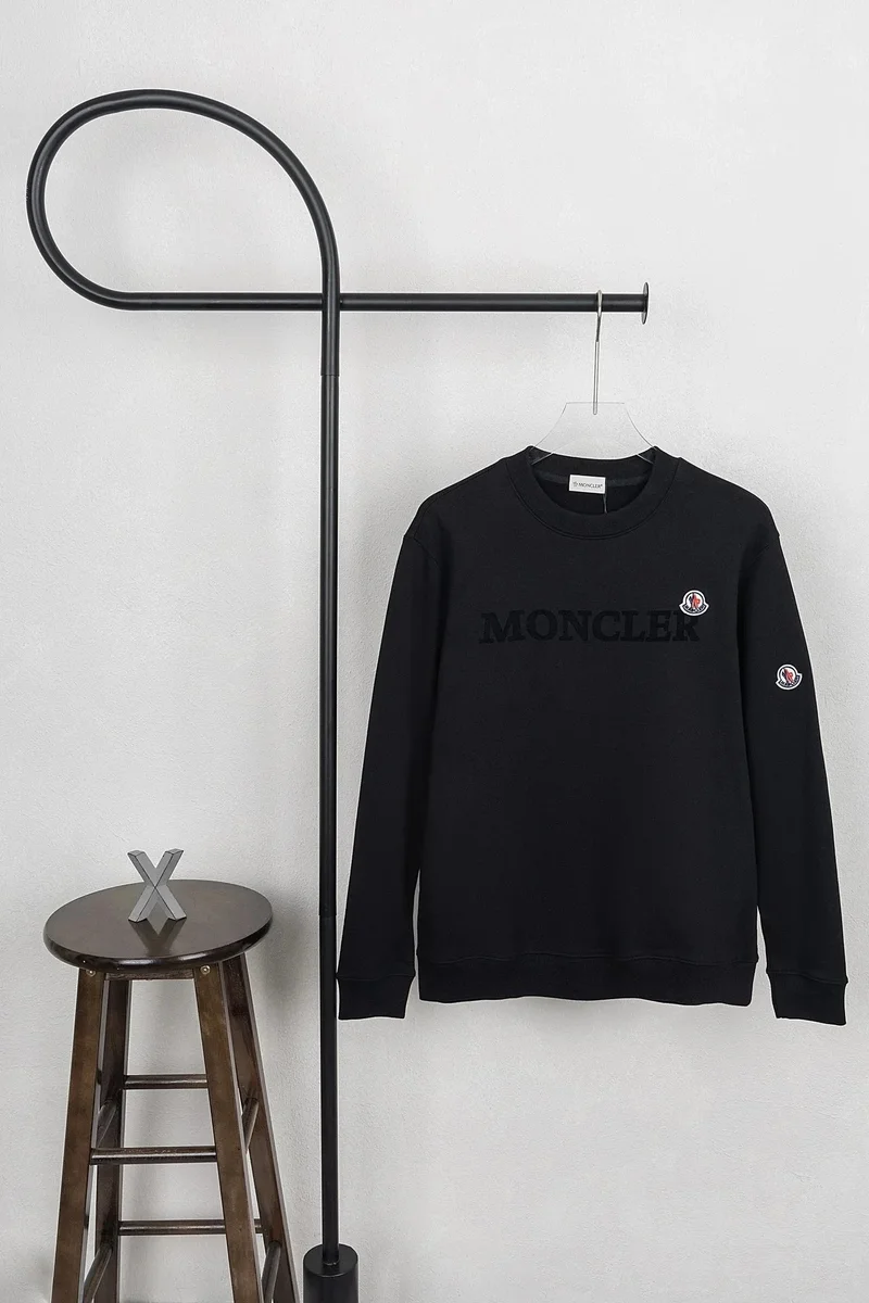 Moncler Moncler mon-02 Black Crewneck Sweatshirt Black