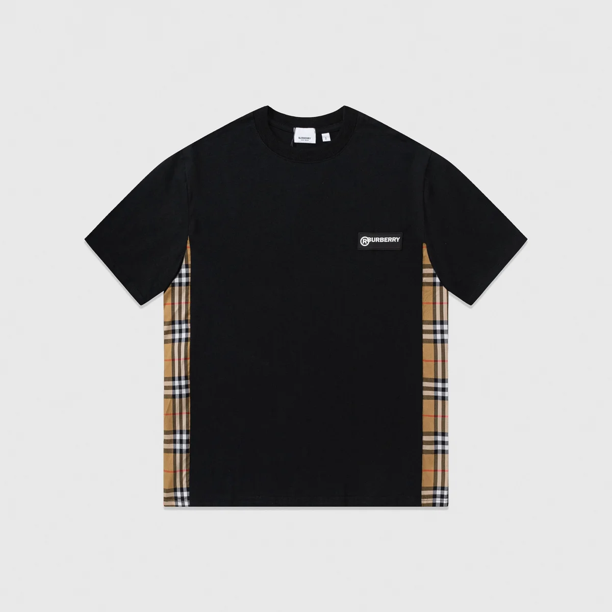 Burberry Burberry Vintage Check Black T-Shirt Black