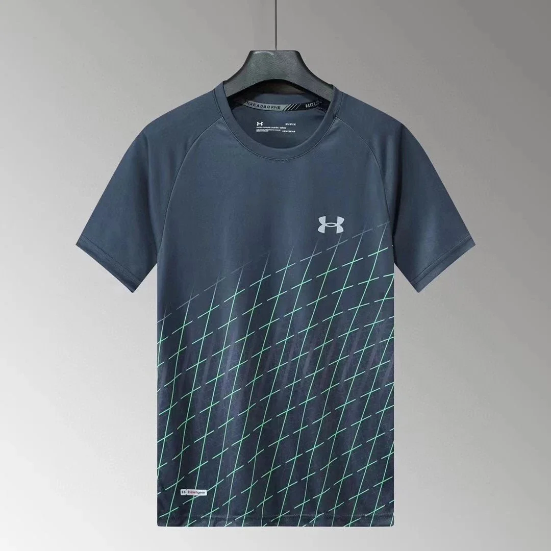 Under Armour Under Armour HeatGear T-Shirt Navy Green Sporty Navy - 1