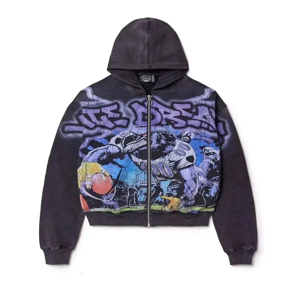Other Unisex Life Dream Hoodie YN-08 Zip-Up Sweatshirt Black - 1