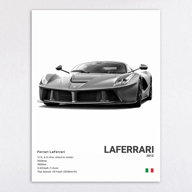 Ferrari LaFerrari 2013 Poster Print — Oopbuy Spreadsheet find