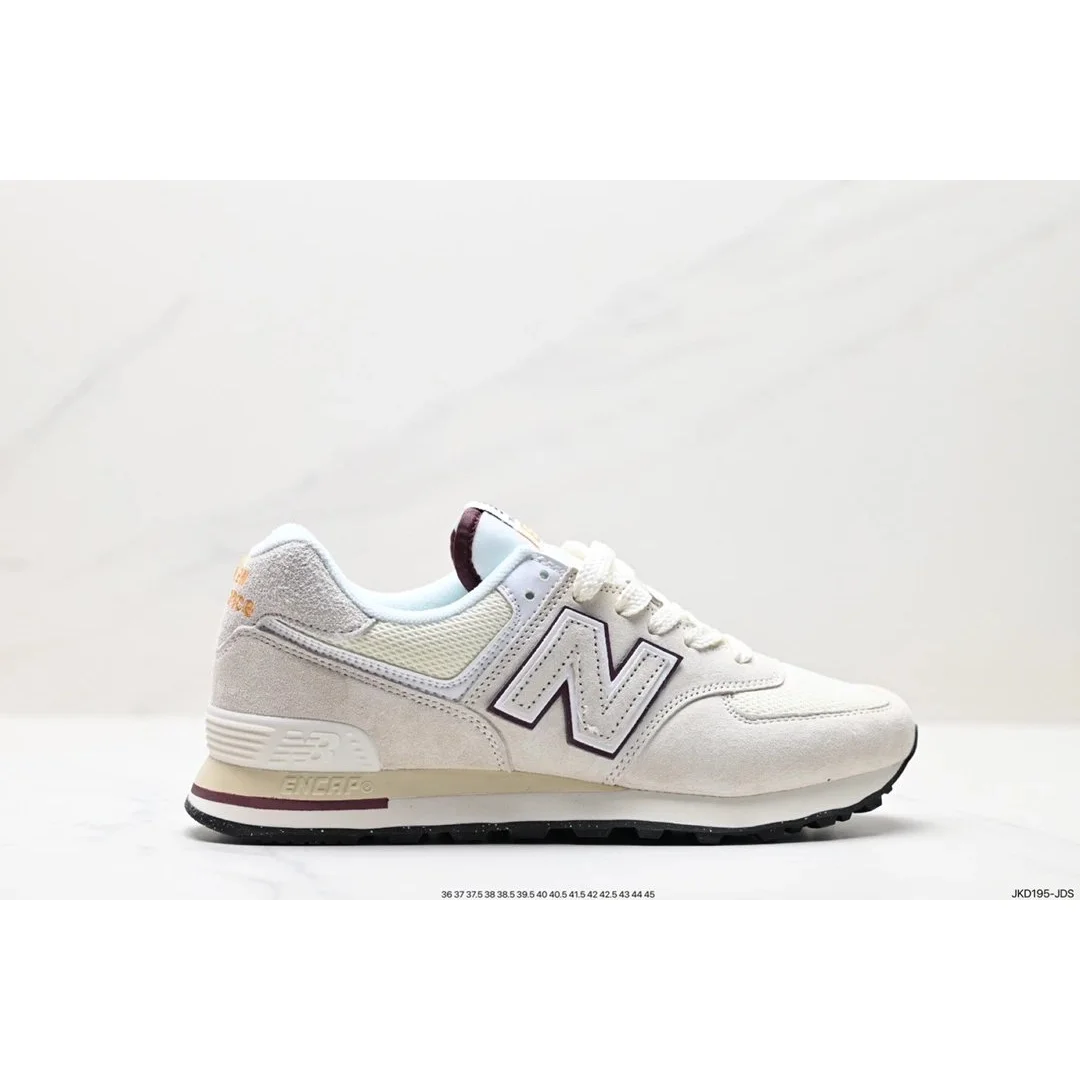 New Balance New Balance 574 Sail/University Red Sneakers White