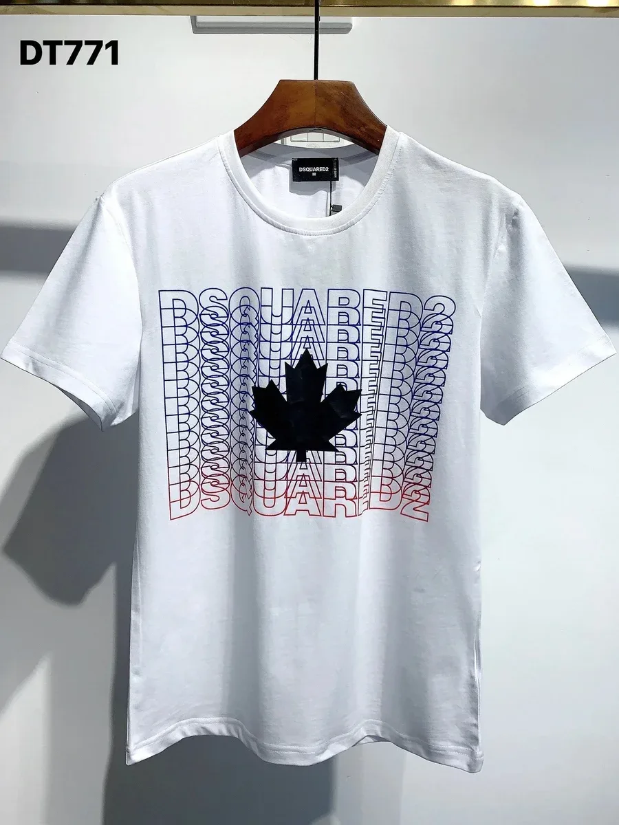 DSQUARED2 DSQUARED2 DT771 White Maple Leaf T-Shirt White - 1