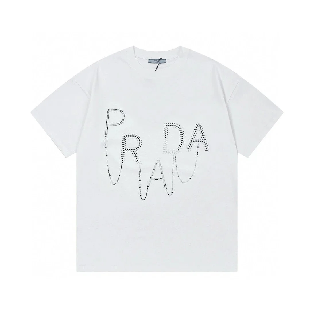 Prada Prada Logo Dot T-Shirt White White