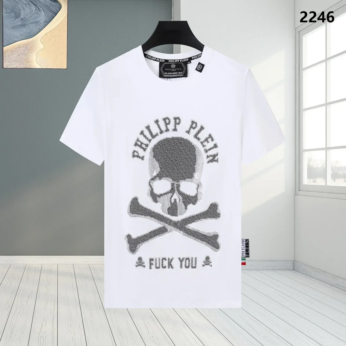 Philipp Plein Philipp Plein Skull Print T-Shirt White White - 1