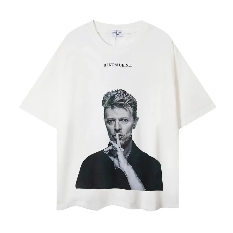 Other Unisex IH NOM UH NIT David Bowie T-Shirt White White - 1