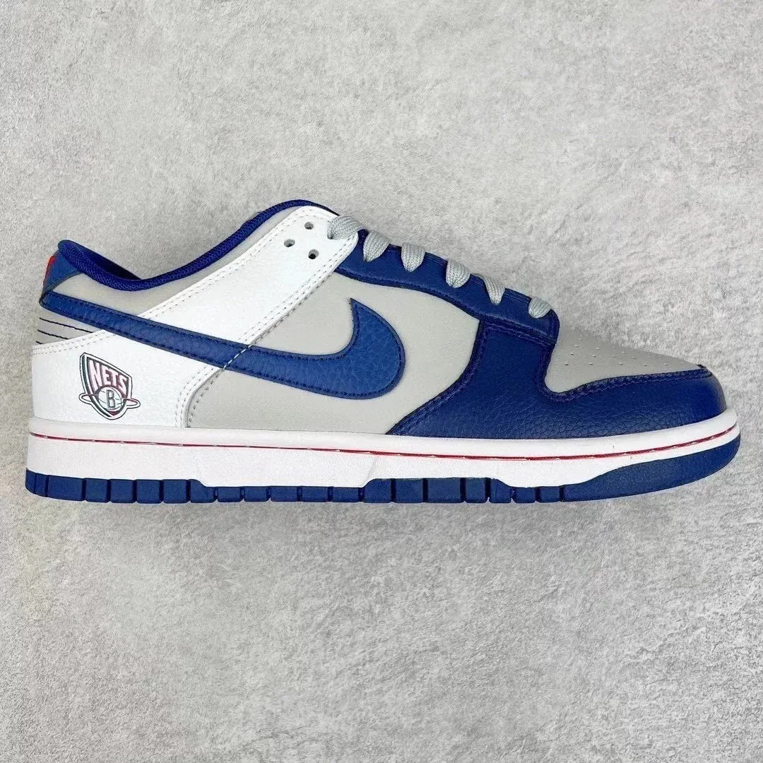Nike Nike Dunk Low Brooklyn Nets DD3363-001 White/Blue Sneakers Blue - 1