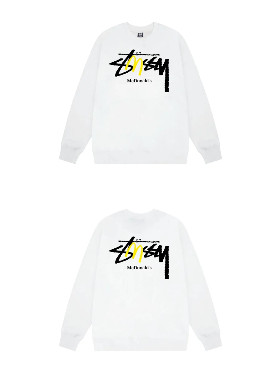 Stussy Stussy McDonald's White Crewneck Sweatshirt White - 1