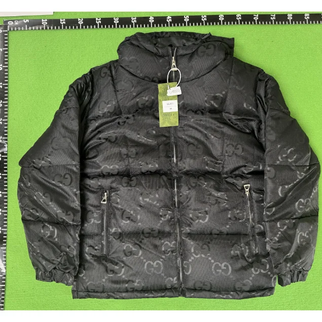 Gucci Gucci Monogram Black Puffer Jacket Black