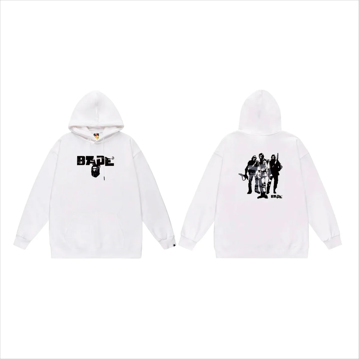 A Bathing Ape A Bathing Ape BAPE STA White Hoodie White - 1