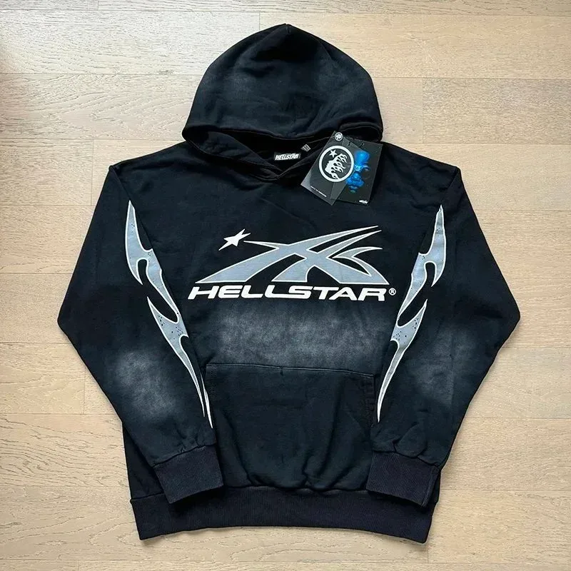 Hellstar Hellstar Black X Logo Hoodie Black - 1
