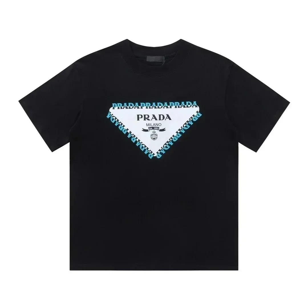 Prada Prada Black Logo Print T-Shirt Black - 1