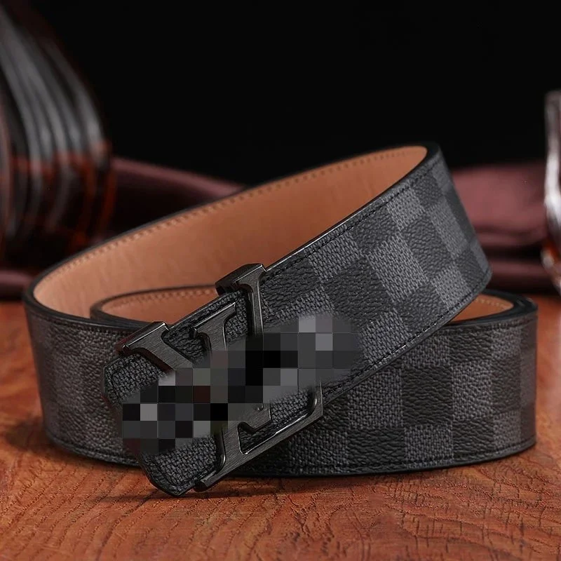 Louis Vuitton Louis Vuitton Tabi Checkered Belt Black Men's Accessory Black