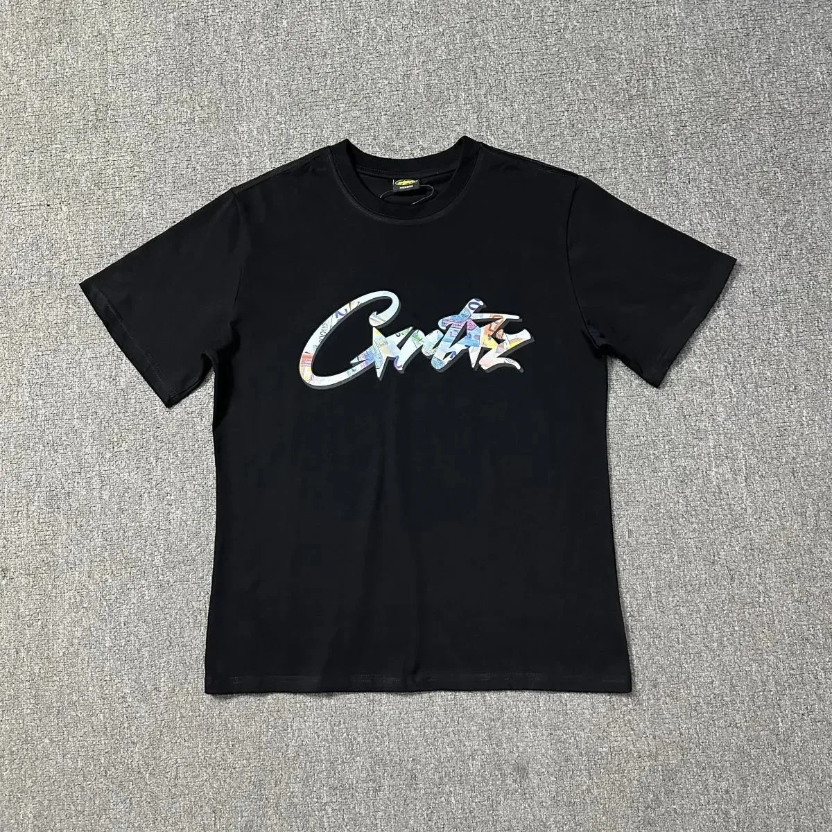 Other Black Crtz T-Shirt with Colorful Logo Print Black - 1