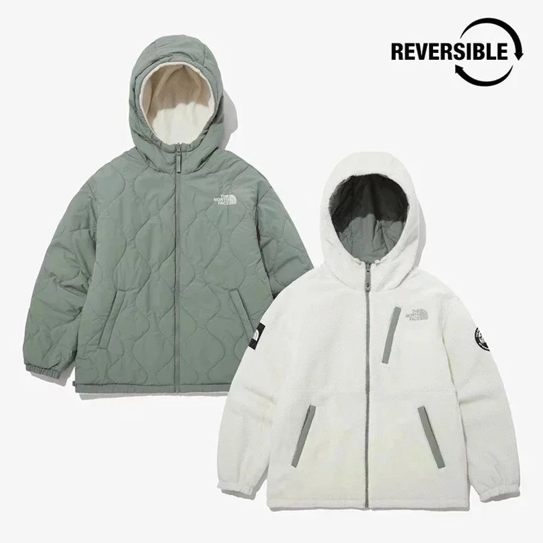 The North Face The North Face Reversible Hooded Jacket Sage/White White - 1