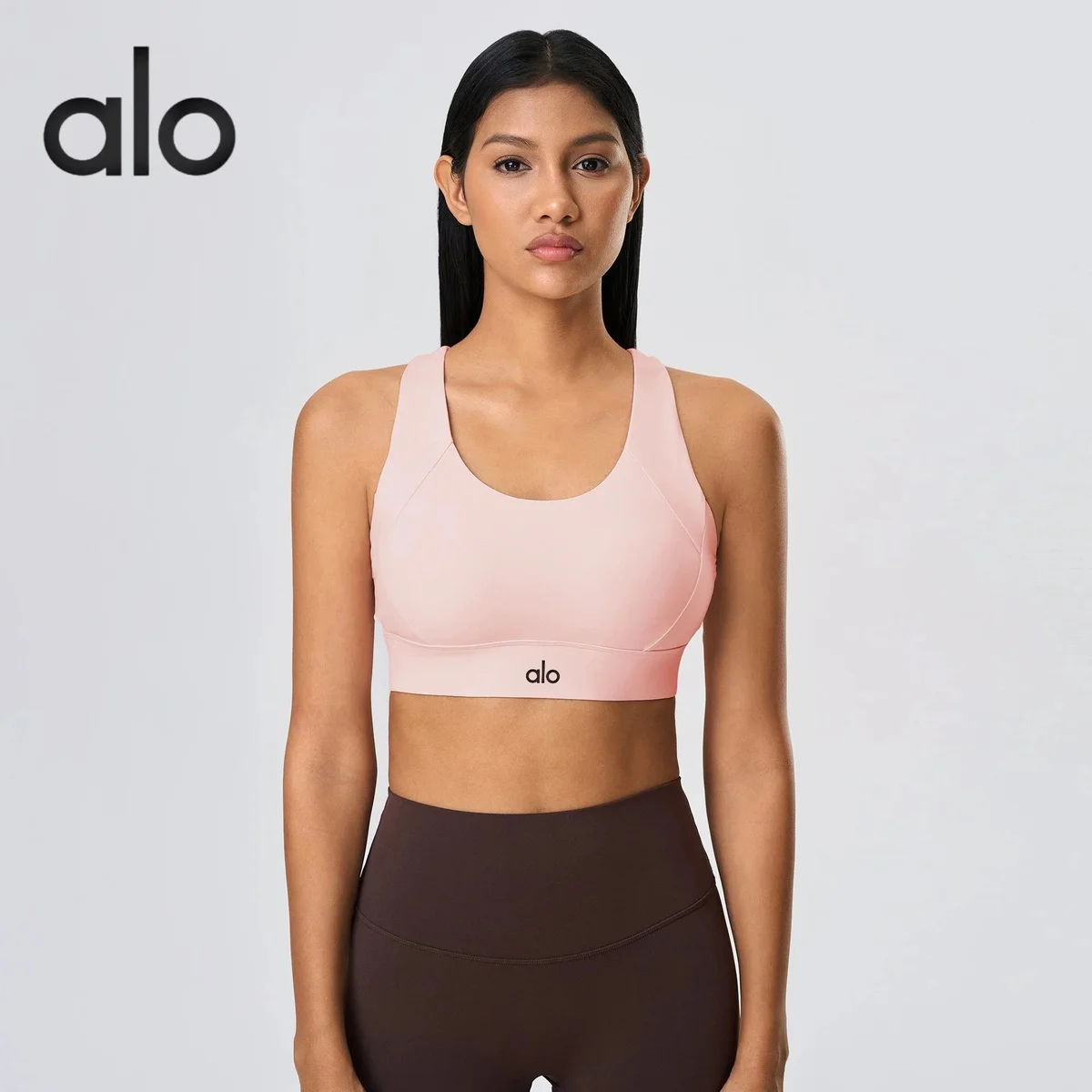 Alo Yoga Alo Sugarland Sports Bra Milk Pink Underwear Pink - 1