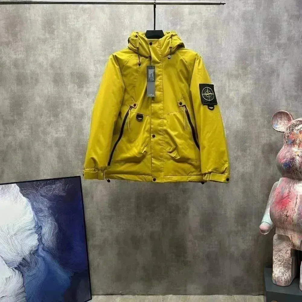 Stone Island Stone Island Lemon Yellow Hooded Parka Jacket Yellow
